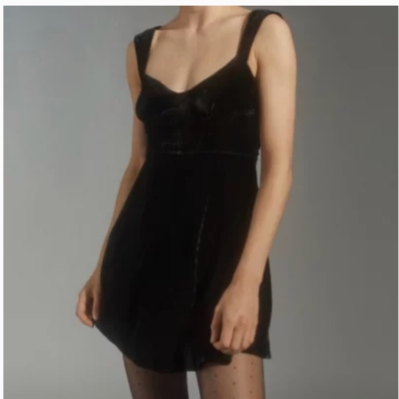 velvet underwire bustier skater dress American Apparel black velvet underwire bustier